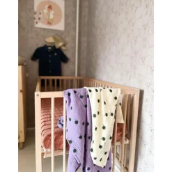 Studio Noos Swaddle Light Blue Clover 120 x 120