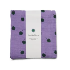 Studio Noos Swaddle Purple Clover 120 x 120