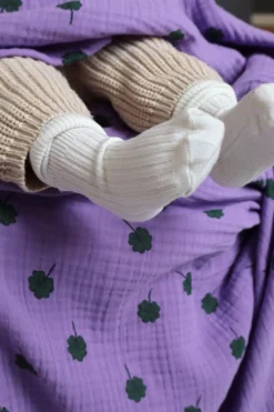 Studio Noos Swaddle Purple Clover 70 x 70