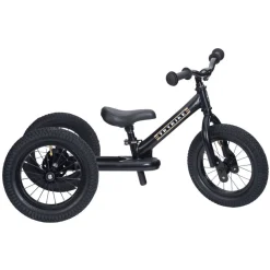 Trybike Steel 2-in-1 Loopfiets All Black (mat zwart)