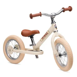 Trybike Steel Loopfiets Cream (mat crème)